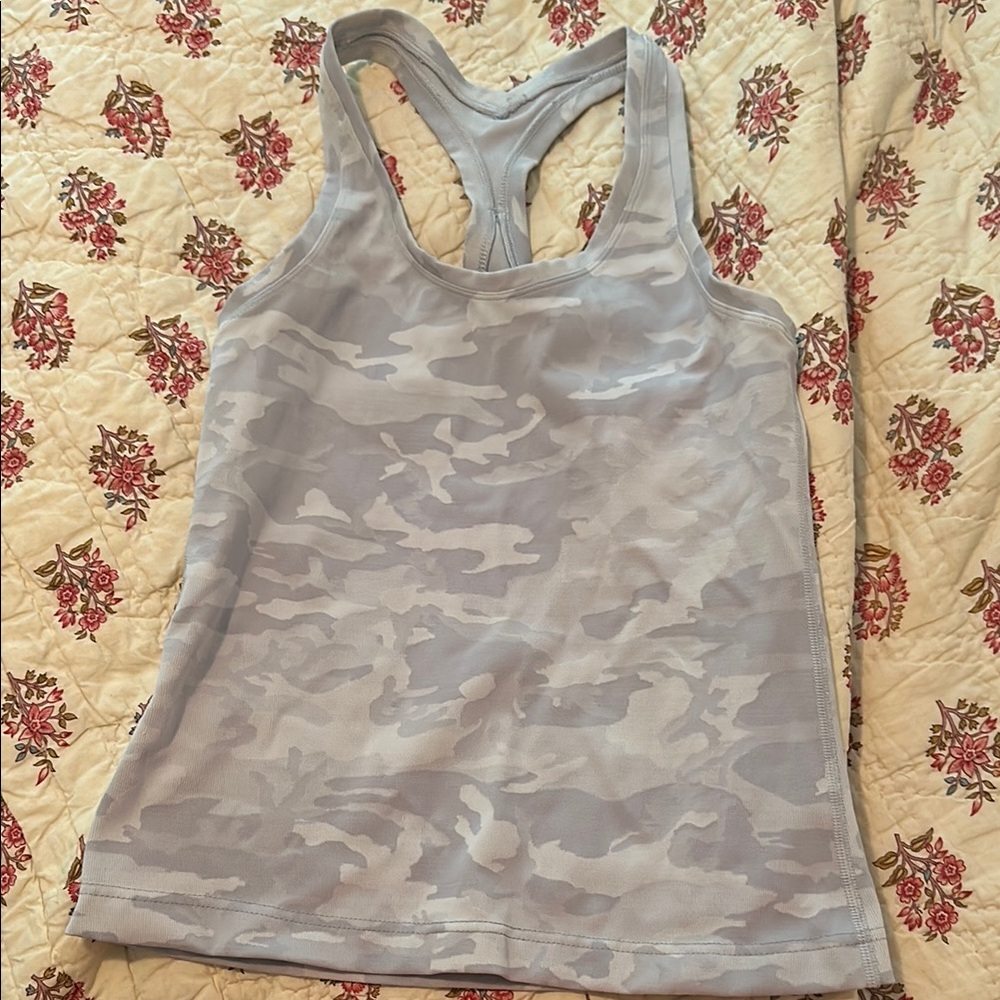 Lululemon grey Camouflage Women's Tank Top
